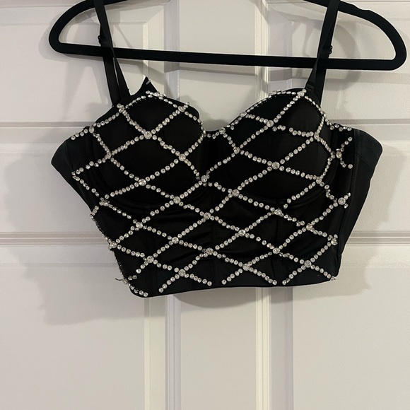 SHEIN Diamond Corset Top - Picture 3 of 4